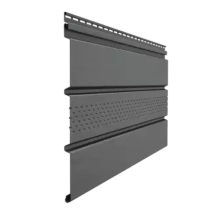 Софит с центральной перфорацией DOCKE PREMIUM Графит 3000*305мм
