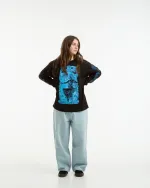 Лонгслив Postaments Damsel черный