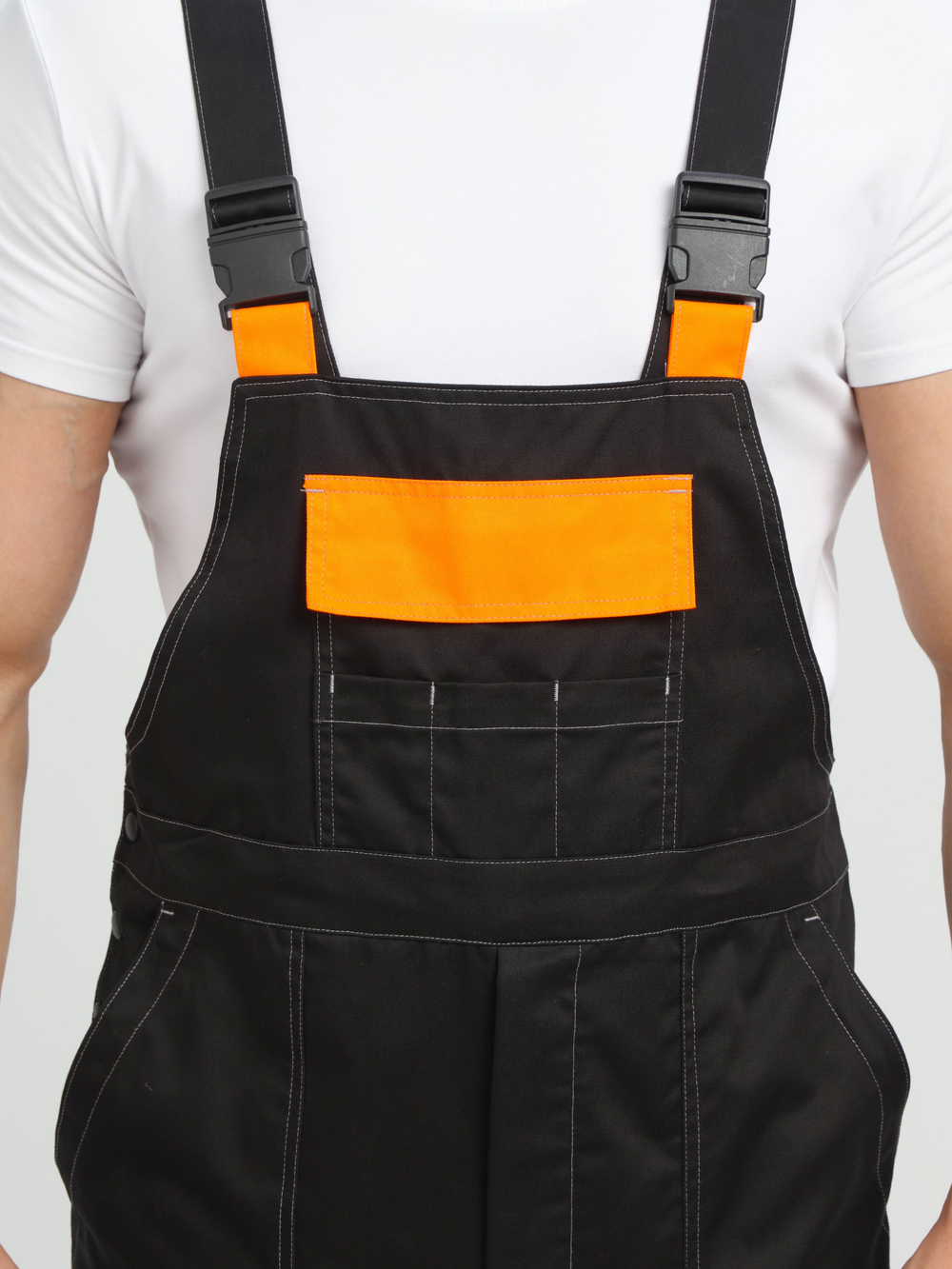 Костюм Виват-2 Премиум CH МВО (тк.Смесовая,240) п/к, черный/оранжевый