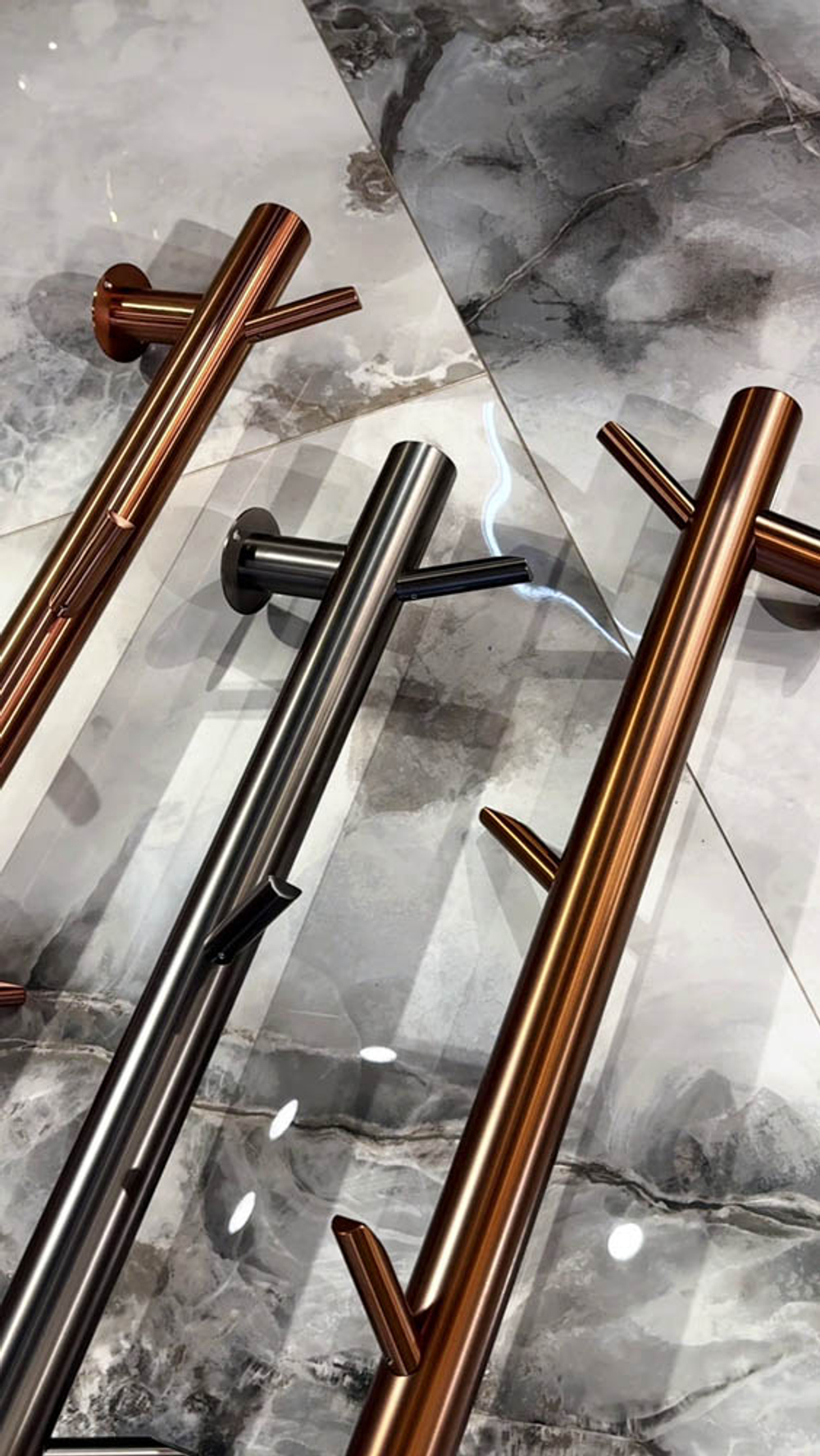 Полотенцесушитель электрический OAK GUN METAL новый 50мм