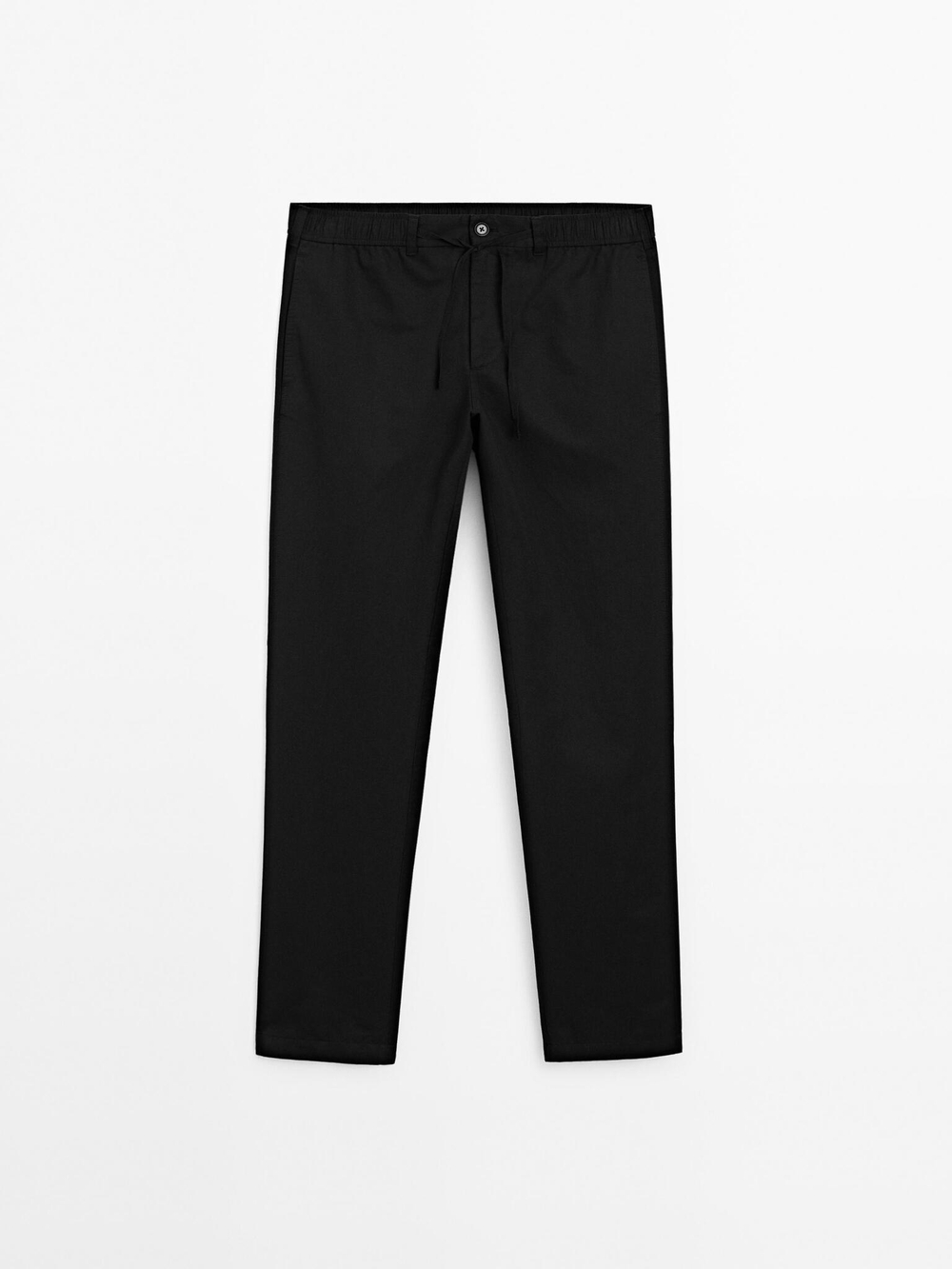 Massimo Dutti Джоггеры из хлопковой смеси, черный