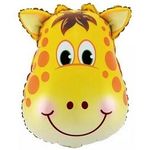 Шар (25"/64 см) Фигура, Голова Жирафа 1 шт.