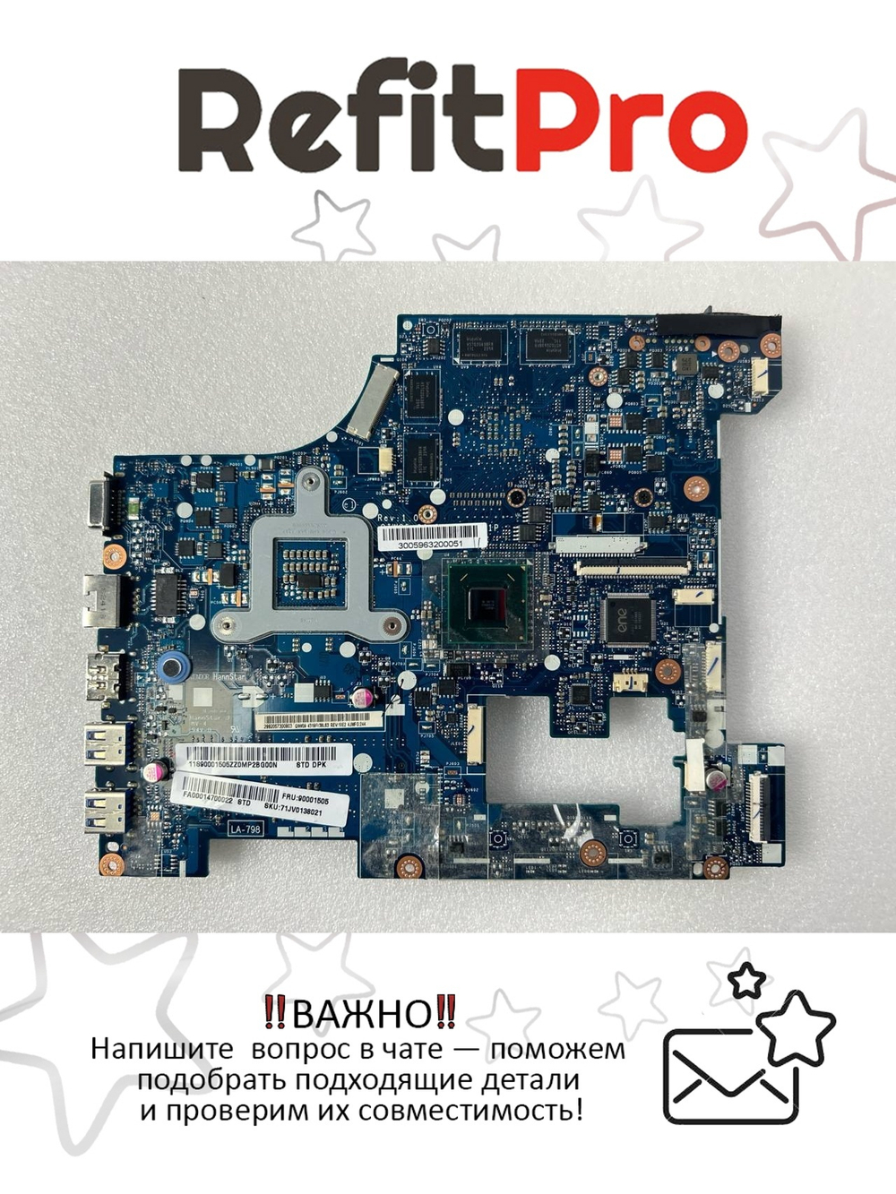 Материнская плата для ноутбука Lenovo G580 W8 2G (90001505), оригинал