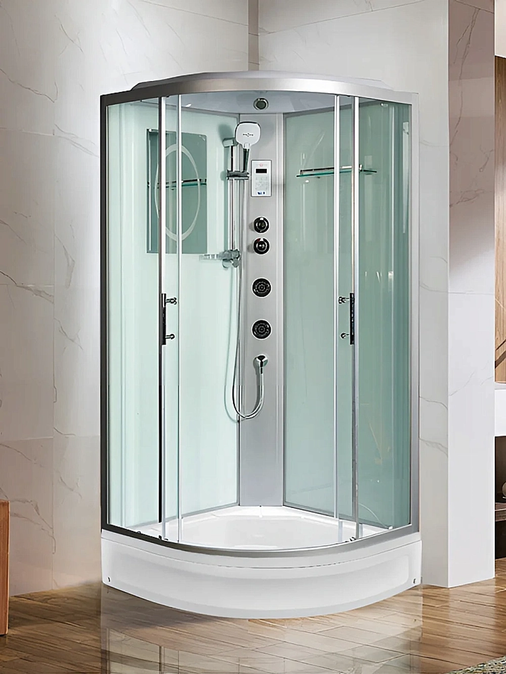 Душевая кабина WeltWasser Werra XL 10000014050 100х100 с поддоном