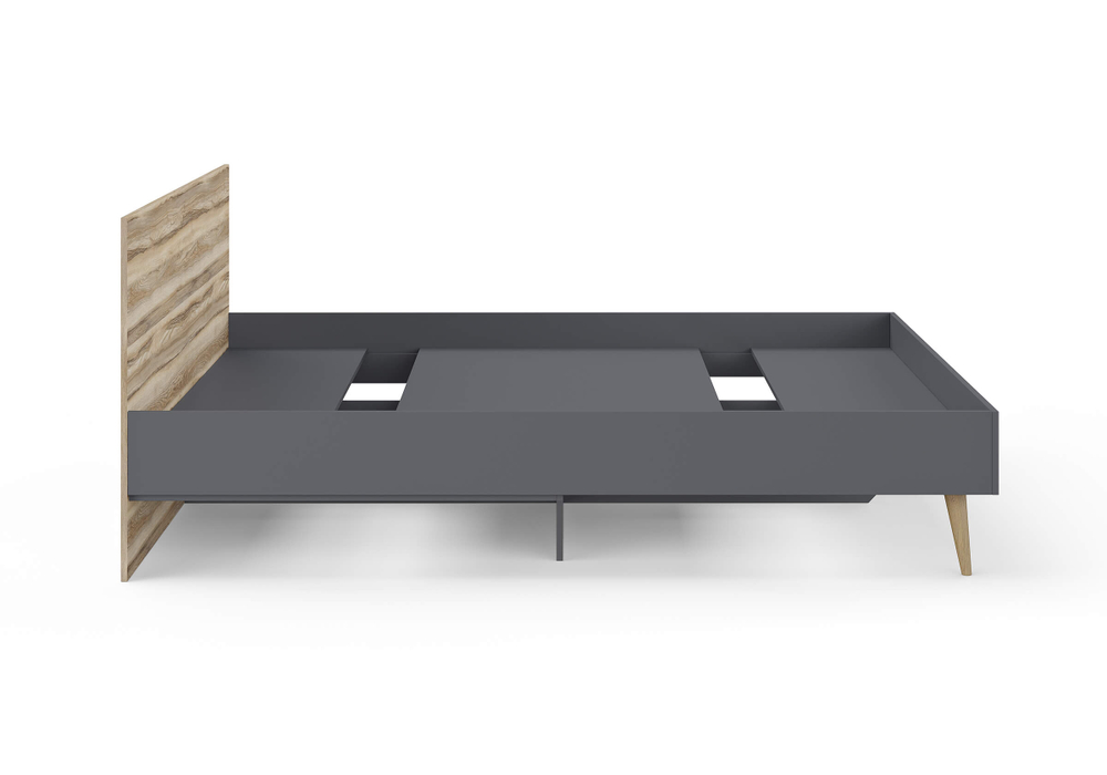 Кровать Ines (графит) (200x200)