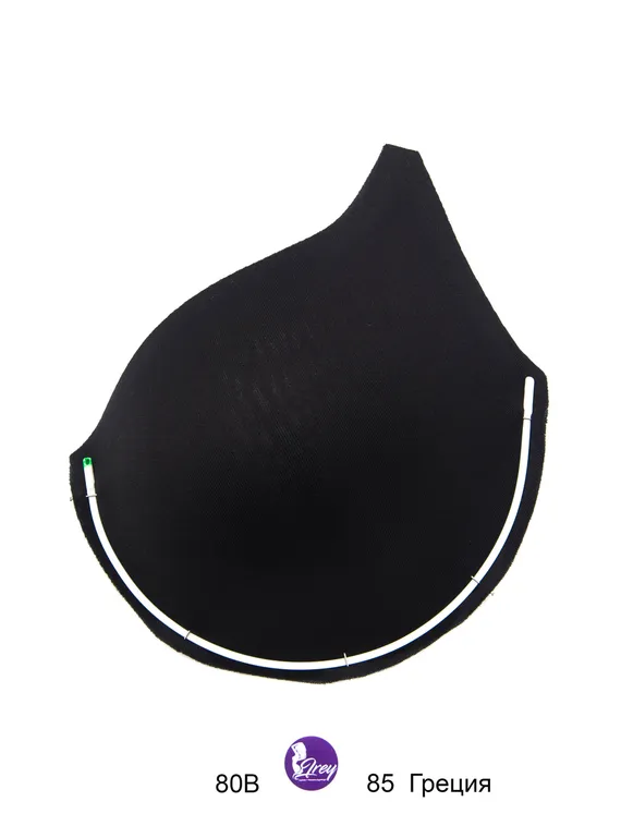 Чашки спейсер АМ-01, 80В-85А-75С-70D, серебристый пион 168