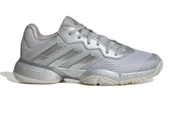 Детские теннисные кроссовки Adidas Barricade K - silver metallic/silver metallic/dash grey