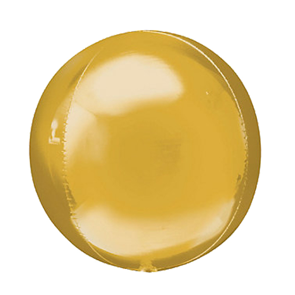А Сфера 3D, 21"/54 см, Металлик, Золото (Gold), 1 шт.