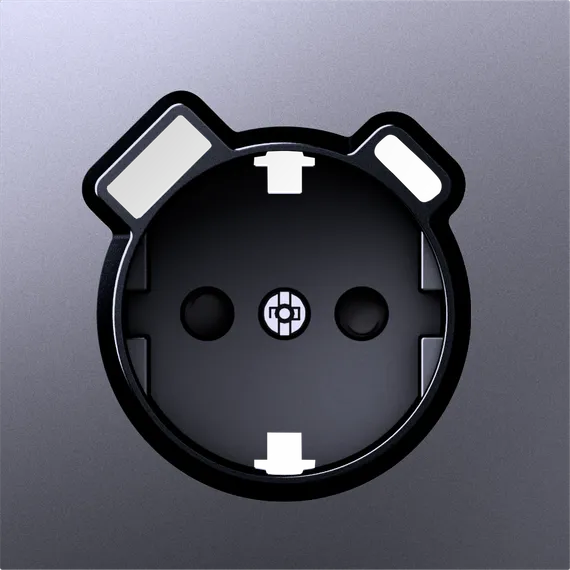 Donel S08 сталь накладка для розетки Schuko с зарядным устройством USB A+C, со шторками 16A 250 В~,