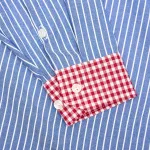 Рубашка One Two Oversized Striped синяя / красная