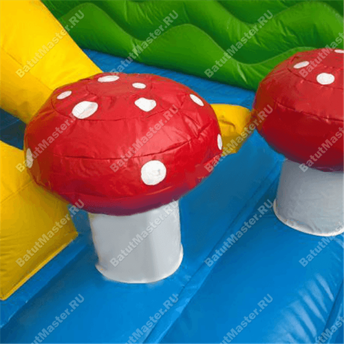 Большой надувной батут "Средневековье" 9*9*5 м