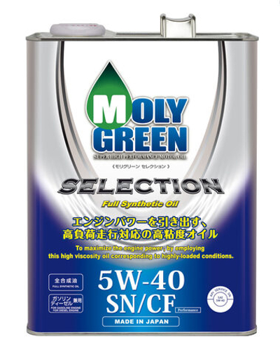 Моторное масло MolyGreen Selection SN･CF 5W-40 4л