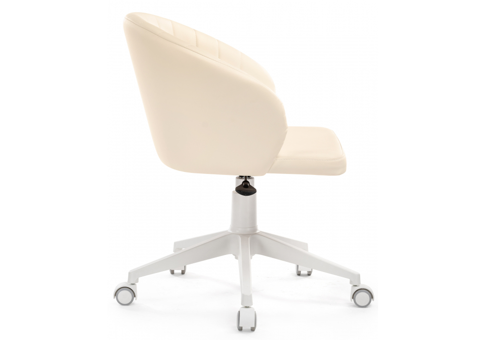 Офисное кресло Woodville Пард экокожа слоновая кость