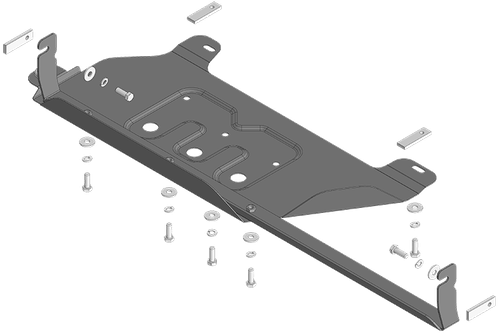Защита раздаточной коробки, 2 мм, Сталь. для Oting Paladin 2023-н.в., Motodor.78606