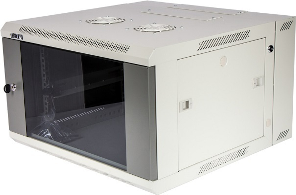 Шкаф настенный 19", 12U TWT TWT-CBW3G-12U-6x6-GY