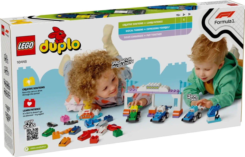 Конструктор LEGO Duplo 10445 Гоночные машины и пилоты команды F1