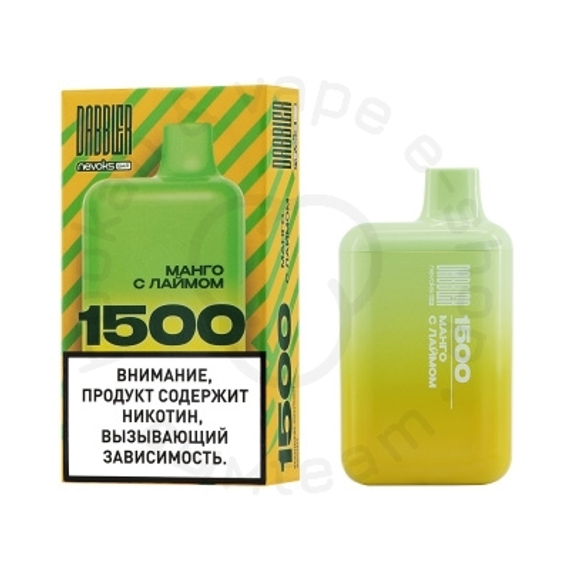 Одноразовая ЭС DABBLER 1500 с ароматом манго с лаймом, 20 мг/см3, 3 мл (М)