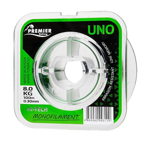 Леска UNO 0,30mm/100m Green Nylon (PR-U-G-030-100) Premier Fishing