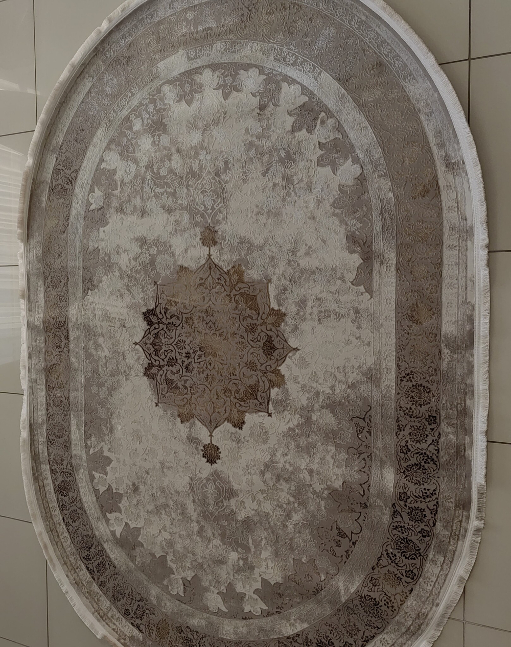Zara Collection (200*280) - Tile/Mustard, орнамент/овал
