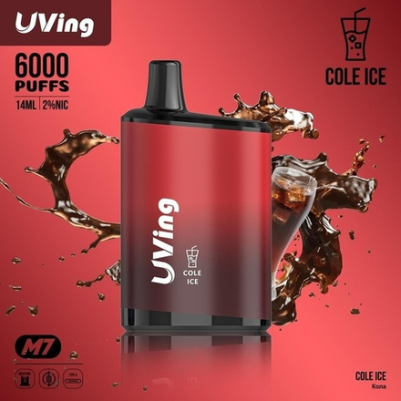 Uving M7 Cola ice (Кола со льдом) 6000 затяжек 20мг (2%)