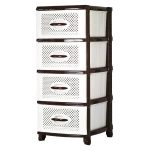 Комод (Шоколадно-белый)