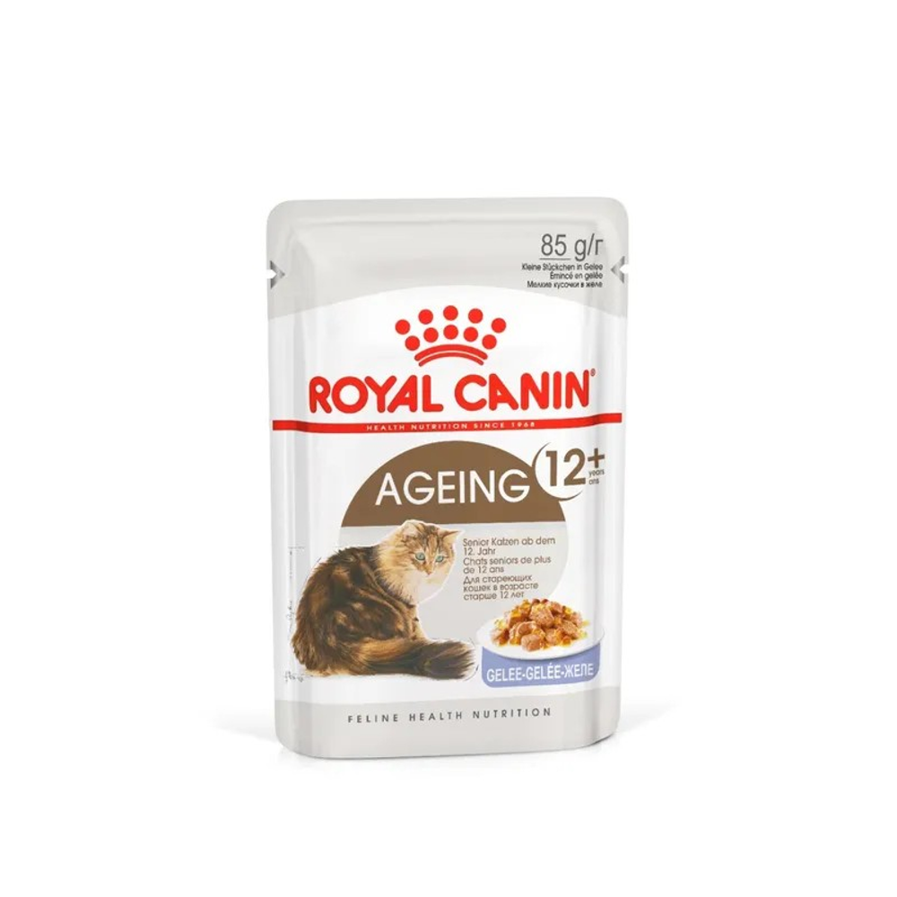 Royal Canin корм консервированный для пожилых кошек 12+ кусочки в желе