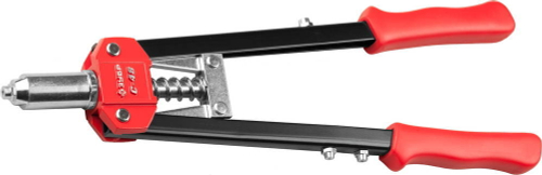 Заклепочник двуручный силовой, ЗУБР ″С-48″ 31198, для заклёпок d=2,4-4,8мм - алюминий, сталь, нерж сталь, усиленный литой корпус