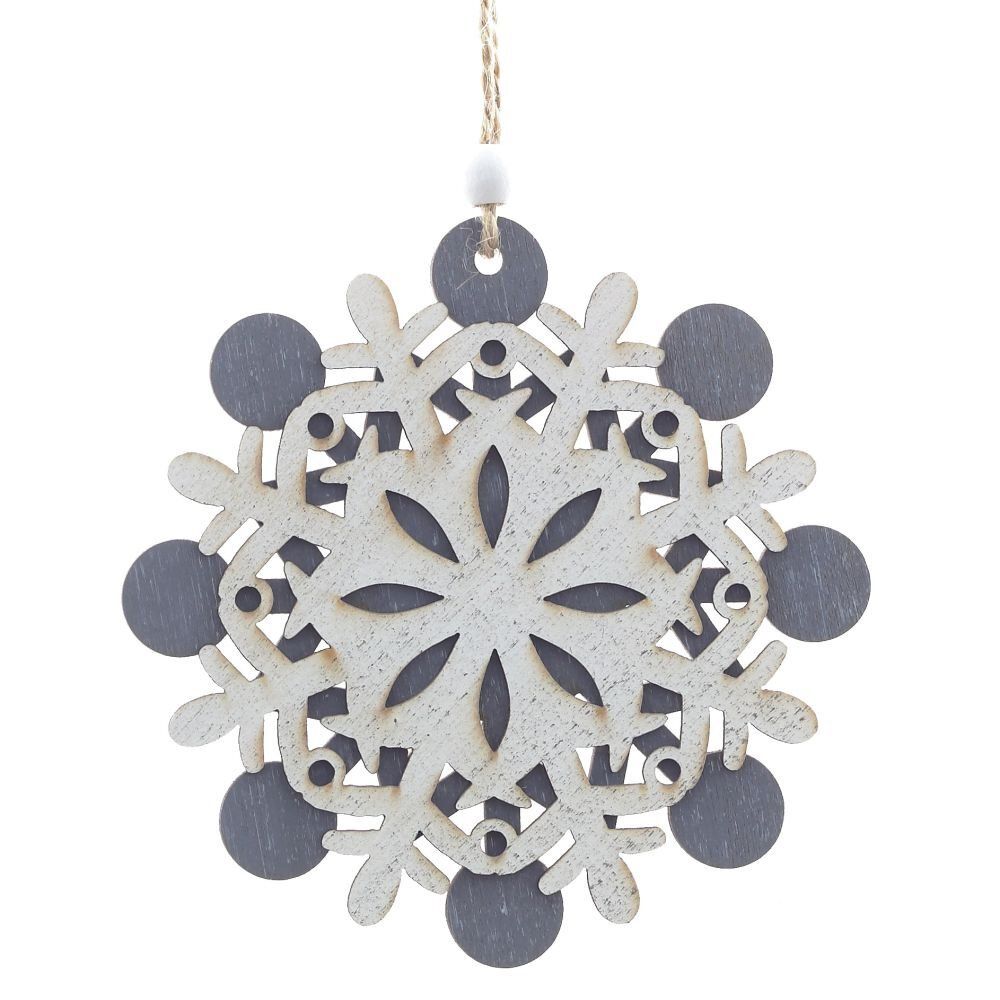 GAEM Украшение новогоднее "Снежинка", L10 W0,5 H11 см, 3в.