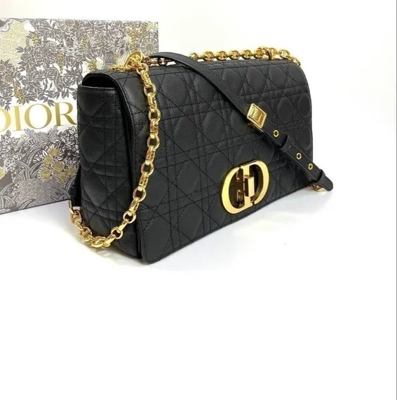 Сумка Dior Caro, модель маленького формата черный