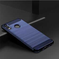 Чехол для Honor 8X цвет Blue (синий), серия Carbon от Caseport