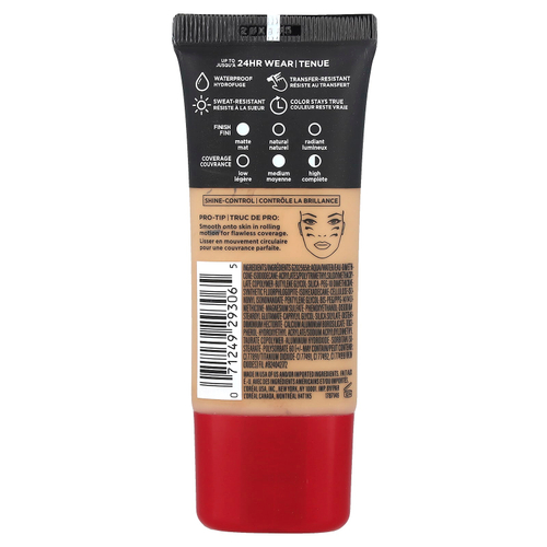 L'Oréal, тональный крем Infallive Pro-Matte, оттенок 107 Fresh бежевый, 30 мл (1 жидк. унция)