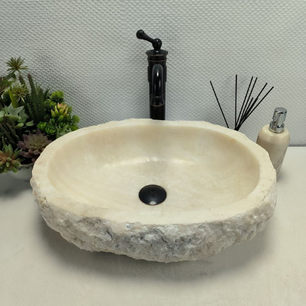 Раковина из оникса Erozy White EO-62330 51*36*15 0104