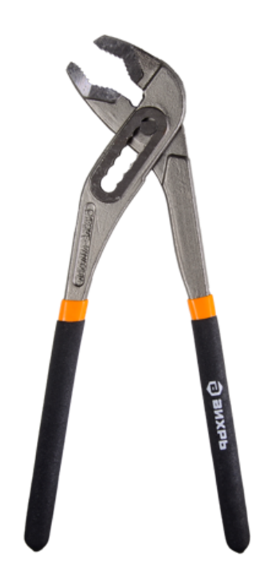 Клещи переставные, 250 мм., обливные рукоятки, Вихрь