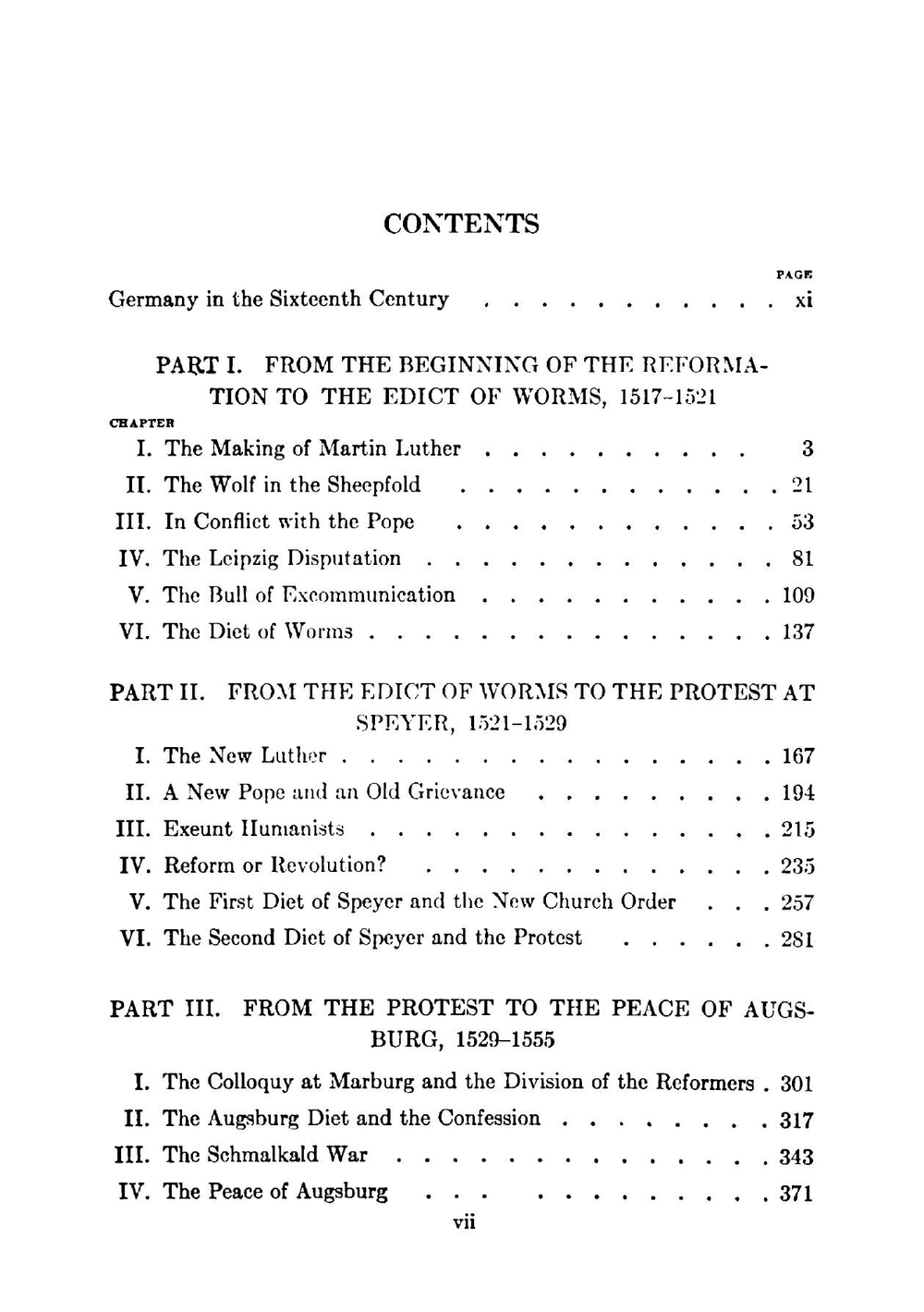 The Reformation In Germany | Henry C. Vedder