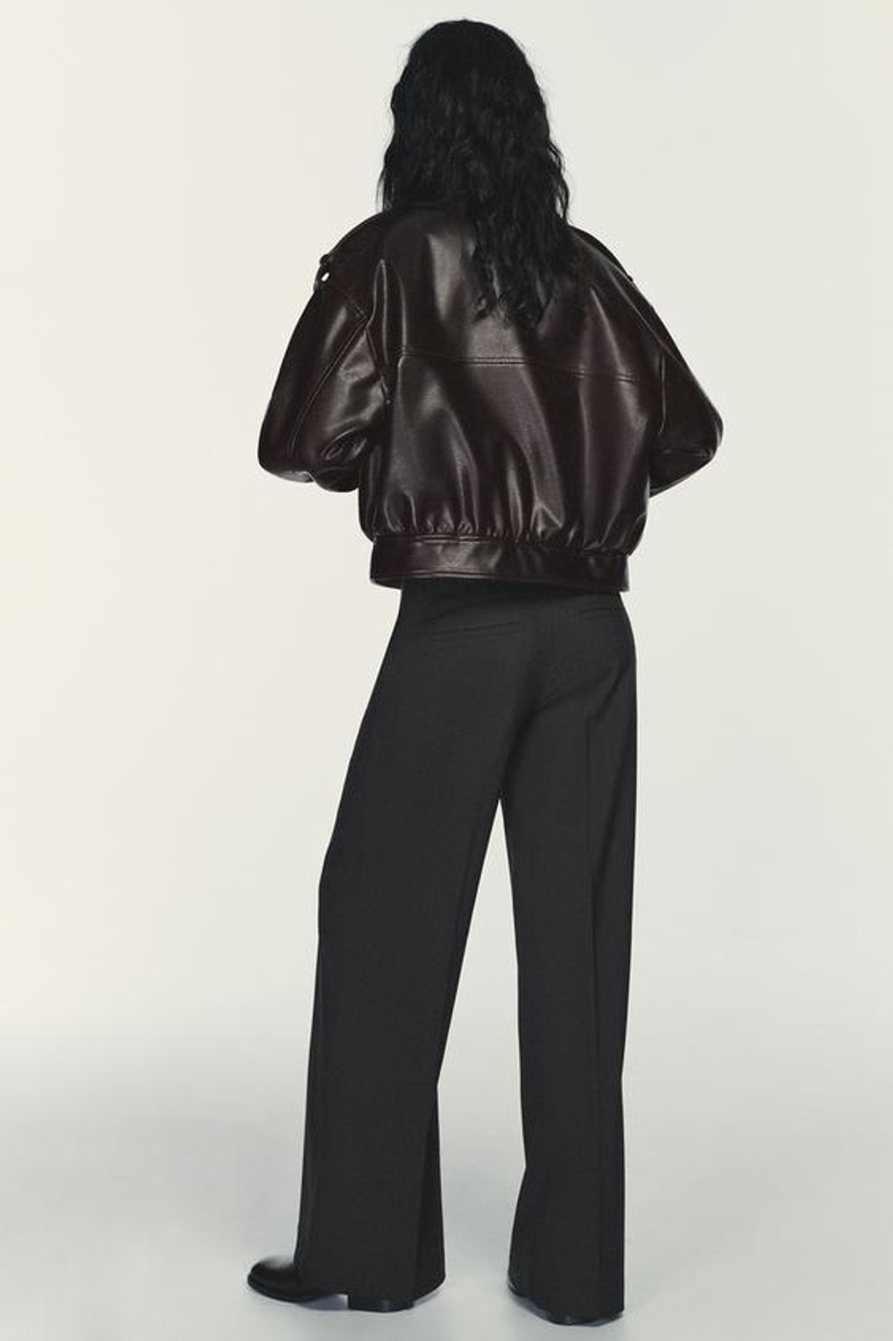 ZARA РАСКЛЕШЕННЫЕ БРЮКИ В ПОЛОСКУ С НИЗКОЙ ПОСАДКОЙ, ЧЕРНЫЙ/ОРАНЖЕВЫЙ