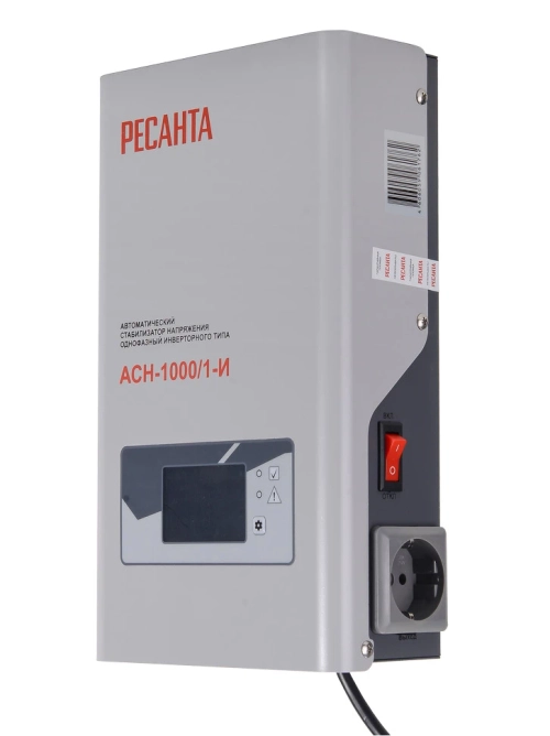 Инверторный стабилизатор Ресанта АСН-1000/1-И
