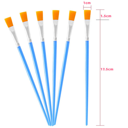 К106 Кисть 10H, синтетика, широкая (18 см, синяя)