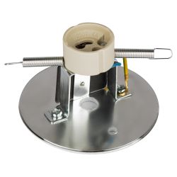 Светильник настенно-потолочный спот ЭРА OL1 GU10 SL/CH под лампу MR16/GU10 серебро/хром IP20