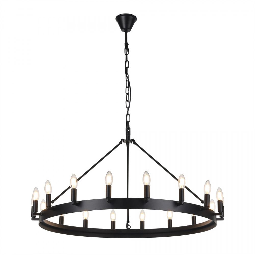 Citilux Смитсон CL470118 Люстра замковая подвесная Чёрная