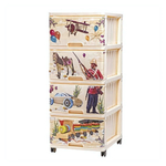 Комод 4 ящика с рис винтаж "Солдат, лошадка, аэроплан, поезд)