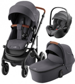 Коляска 3 в 1 Britax Roemer Smile 5Z и автокресло Baby-Safe Pro Classic Deep Grey Midnight Grey