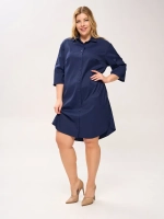 Платье-рубашка с карманами