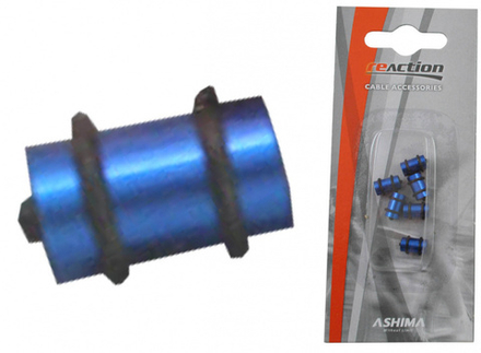 Набор защитных синих алюм бобышек для троса: 4шт -переключателя, 2шт- тормозаRM-UU-DK-HC-BU