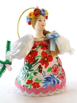 Кукла фарфоровая на елку