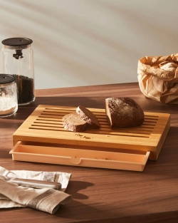 Alessi Хлебная доска Sbriciola с поддоном для крошек