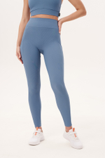 Легинсы в рубчик с высокой талией и карманами