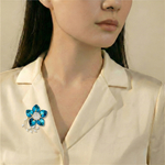 Брошь Fiore Luna Цветок Swarovski crystal + Zircon XR10675F BL/G