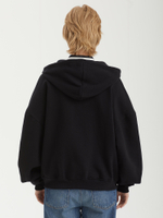 Женская Толстовка Rogue Heart Black Gun Graphic Oversized Zip Up