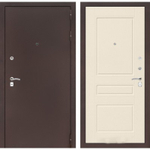 Дверь входная Лабиринт CLASSIC антик медный 03 - Крем софт металлическая