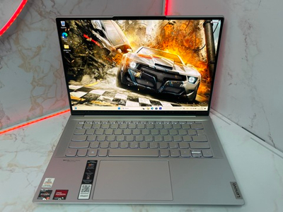 Ноутбук Lenovo Yoga Slim 7 Carbon Gen 6 (82L0005QRU) 14"/AMD Ryzen 7 5800U/RAM 16/SSD 1024 GB/Radeon Graphics/2880x1800/OLED/Windows 11/Подсветка кл-ры:LED/серый